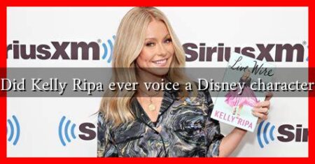 Did Kelly Ripa ever voice a Disney character