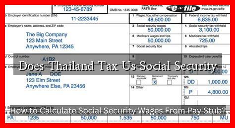 Does Thailand Tax Us Social Security