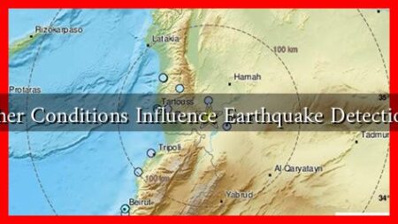 How Do Weather Conditions Influence Earthquake Detection in Lebanon?