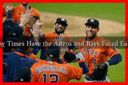 How Many Times Have the Astros and Rays Faced Each Other?
