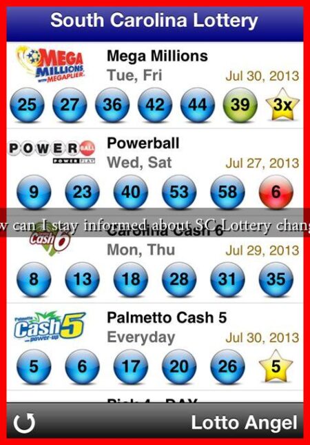 How can I stay informed about SC Lottery changes?