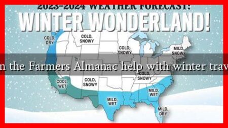 How can the Farmers Almanac help with winter travel plans