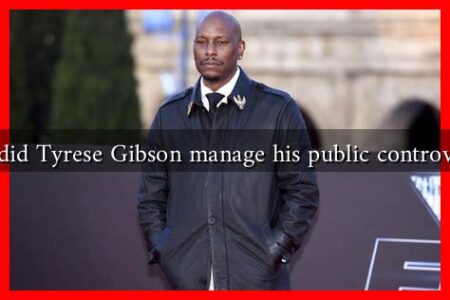 How did Tyrese Gibson manage his public controversies