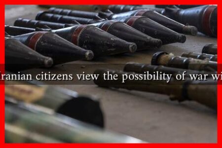 How do Iranian citizens view the possibility of war with Israel?