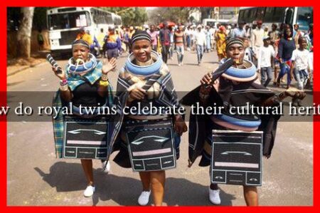 How do royal twins celebrate their cultural heritage