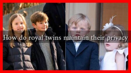 How do royal twins maintain their privacy