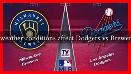 How do weather conditions affect Dodgers vs Brewers games?