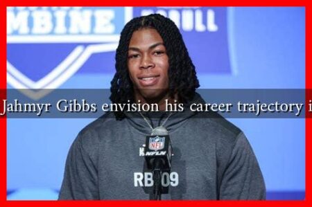 How does Jahmyr Gibbs envision his career trajectory in the NFL