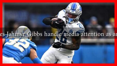 How does Jahmyr Gibbs handle media attention as an athlete How does Jahmyr Gibbs handle media attention as an athlete