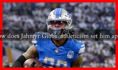 How does Jahmyr Gibbs' athleticism set him apart