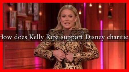 How does Kelly Ripa support Disney charities