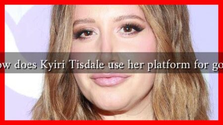 How does Kyiri Tisdale use her platform for good How does Kyiri Tisdale use her platform for good
