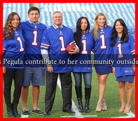 How does Pegula contribute to her community outside of tennis