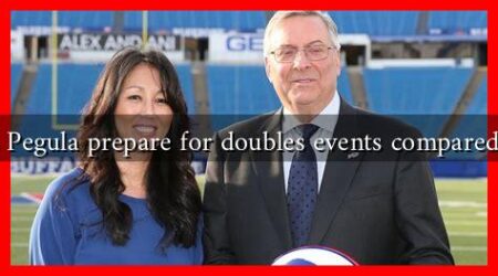 How does Pegula prepare for doubles events compared to singles How does Pegula prepare for doubles events compared to singles