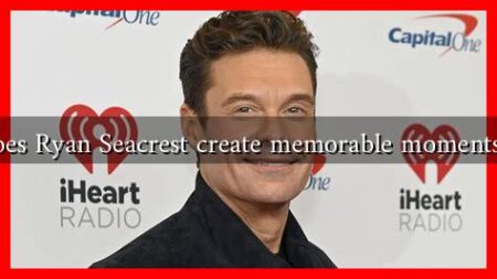 How does Ryan Seacrest create memorable moments on TV