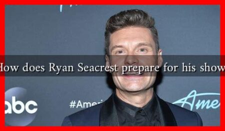 How does Ryan Seacrest prepare for his shows