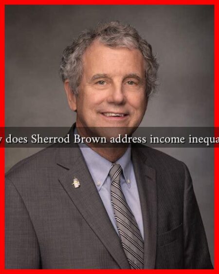 How does Sherrod Brown address income inequality?