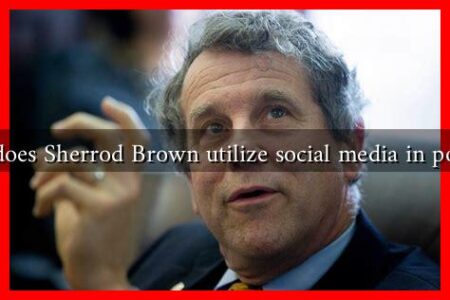 How does Sherrod Brown utilize social media in politics?