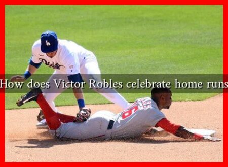 How does Victor Robles celebrate home runs