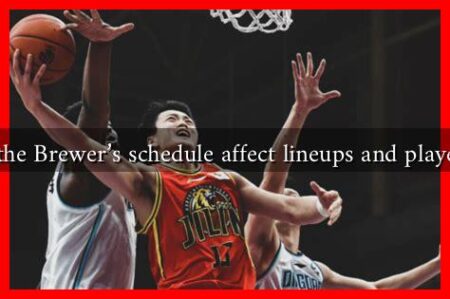 How does the Brewer's schedule affect lineups and player rotations