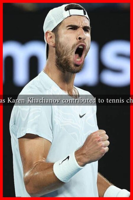 How has Karen Khachanov contributed to tennis charities?