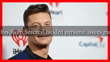 How has Ryan Seacrest tackled personal issues publicly