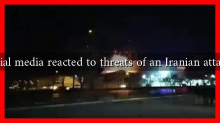 How has social media reacted to threats of an Iranian attack on Israel?
