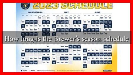 How long is the Brewer's season schedule