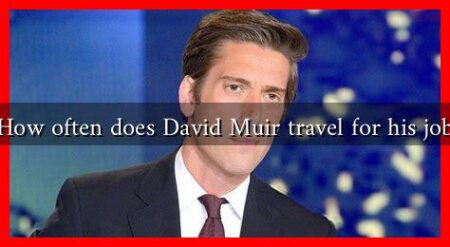 How often does David Muir travel for his job
