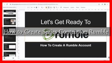 How to Create Series Content on Rumble