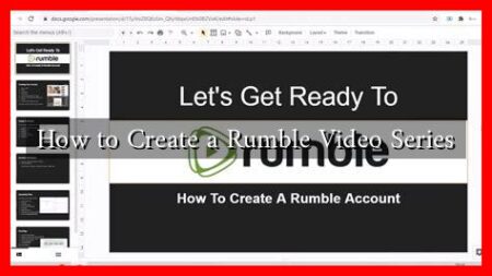 How to Create a Rumble Video Series