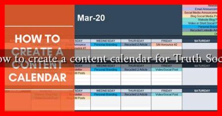 How to create a content calendar for Truth Social