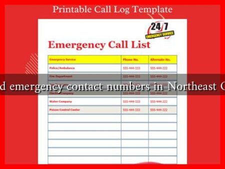 How to find emergency contact numbers in Northeast Ohio today?