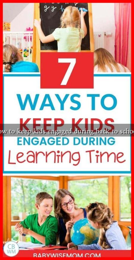 How to keep kids engaged during back to school?