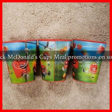 How to track McDonald's Cups Meal promotions on social media?