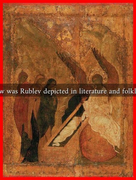 How was Rublev depicted in literature and folklore