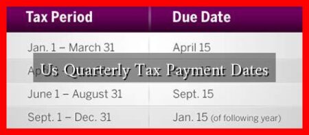 Us Quarterly Tax Payment Dates