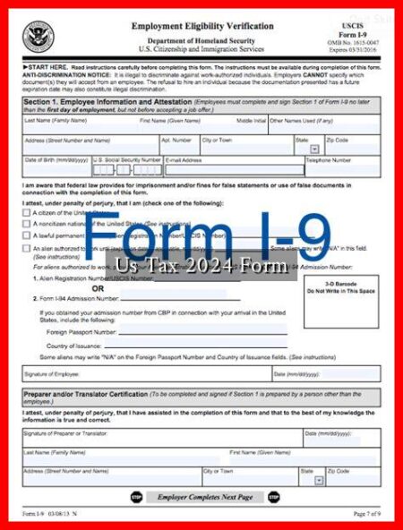 Us Tax 2024 Form