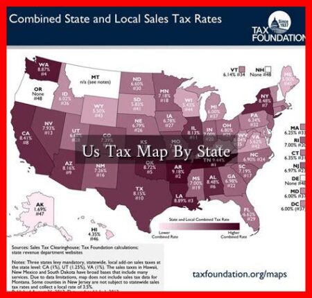 Us Tax Map By State