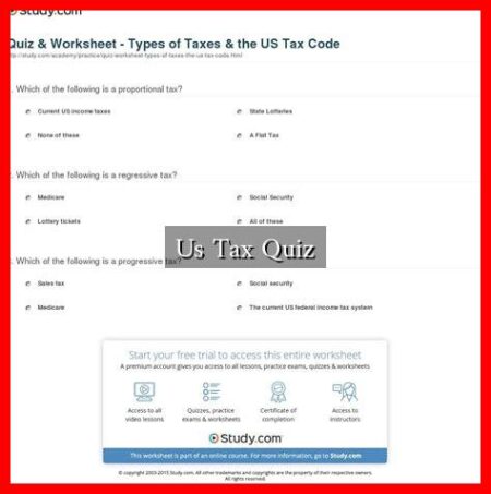 Us Tax Quiz