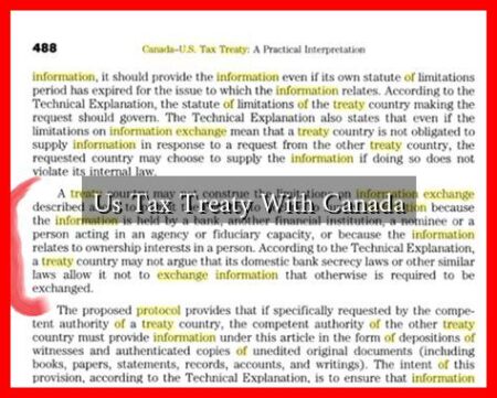 Us Tax Treaty With Canada Us Tax Treaty With Canada