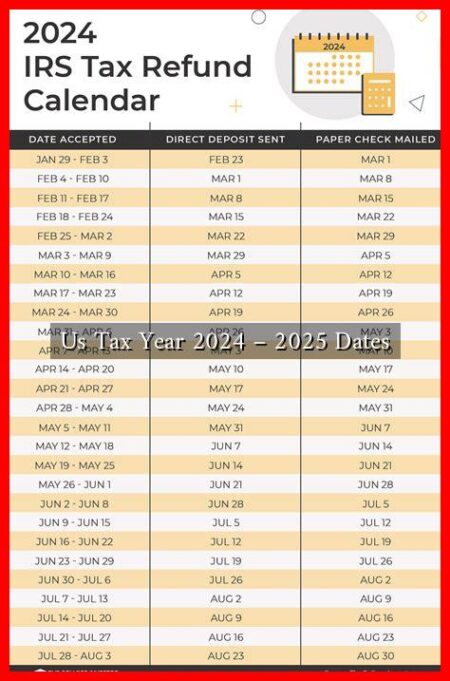 Us Tax Year 2024 – 2025 Dates Us Tax Year 2024 - 2025 Dates