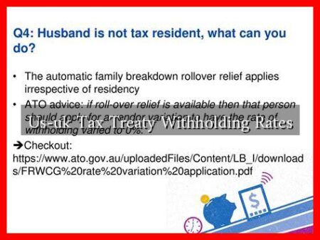 Us-uk Tax Treaty Withholding Rates Us-uk Tax Treaty Withholding Rates