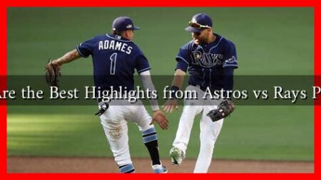What Are the Best Highlights from Astros vs Rays Playoffs?