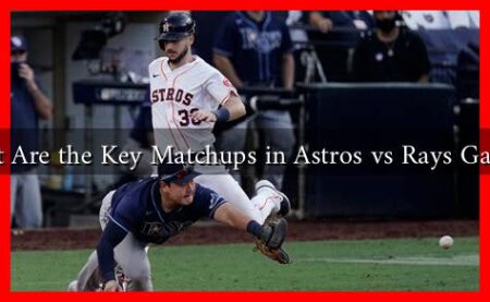 What Are the Key Matchups in Astros vs Rays Games?