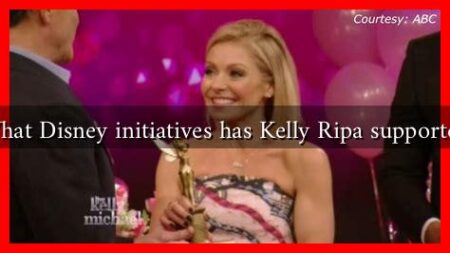 What Disney initiatives has Kelly Ripa supported
