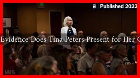 What Evidence Does Tina Peters Present for Her Claims
