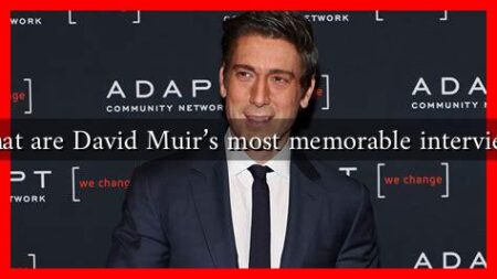 What are David Muir's most memorable interviews
