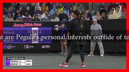What are Pegula's personal interests outside of tennis