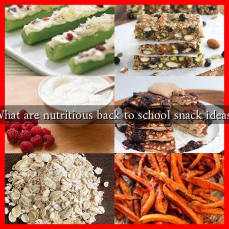 What are nutritious back to school snack ideas?